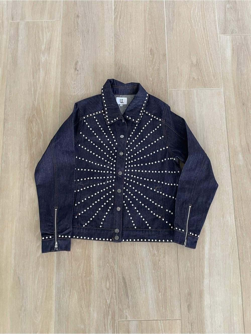 Sunburst Jacket Understated Leather Size L $276 MSRP EUC Western Studded - Picture 2 of 10